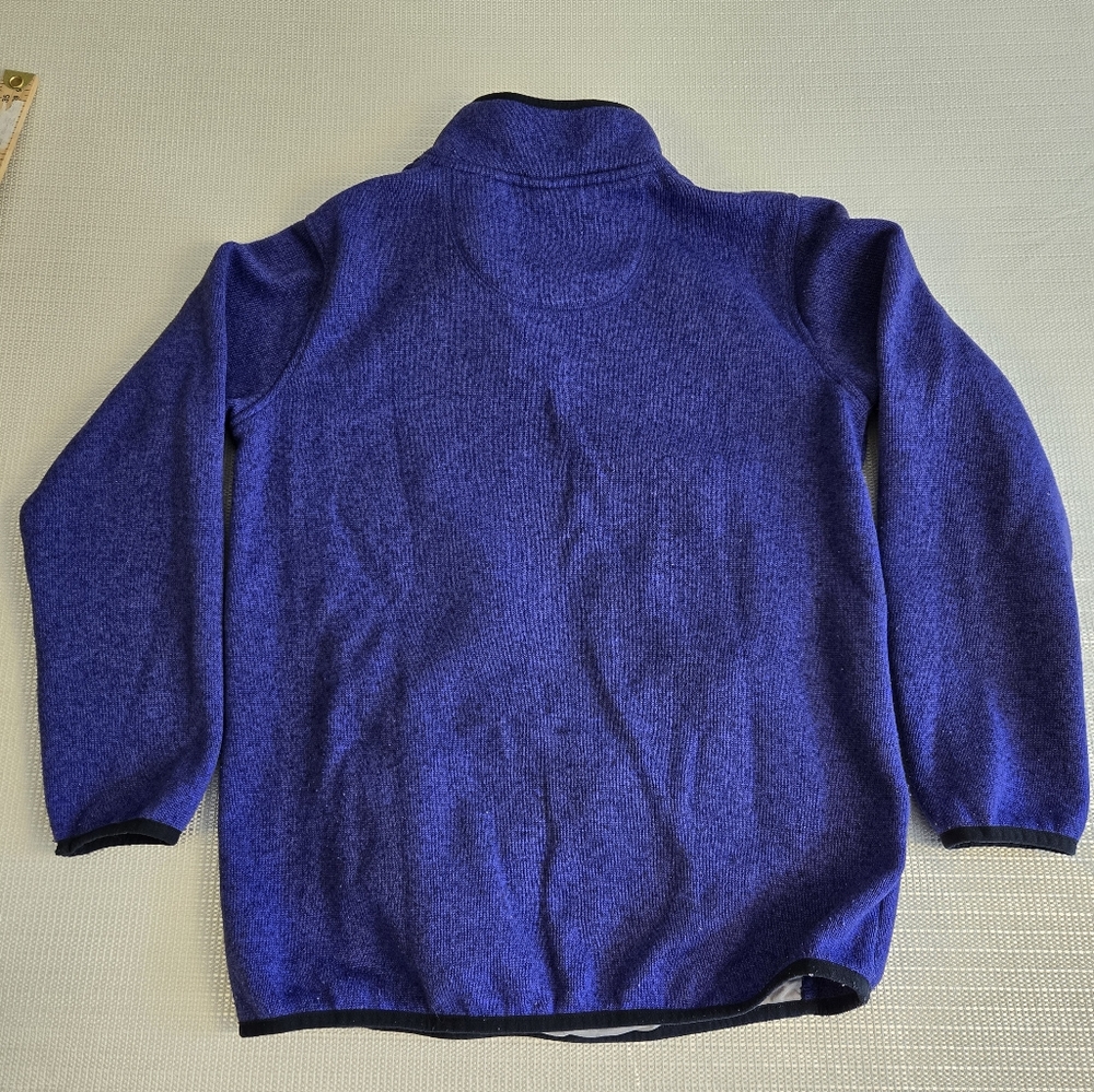 LL Bean Pullover Long Sleeve Sweatshirt Knit Fleece Purple 300193 Youth L 14-16 - Picture 11 of 13